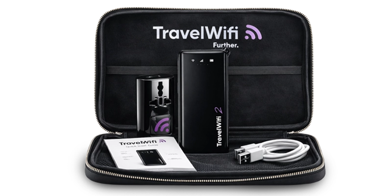 TravelWifi portable hotspot rental device